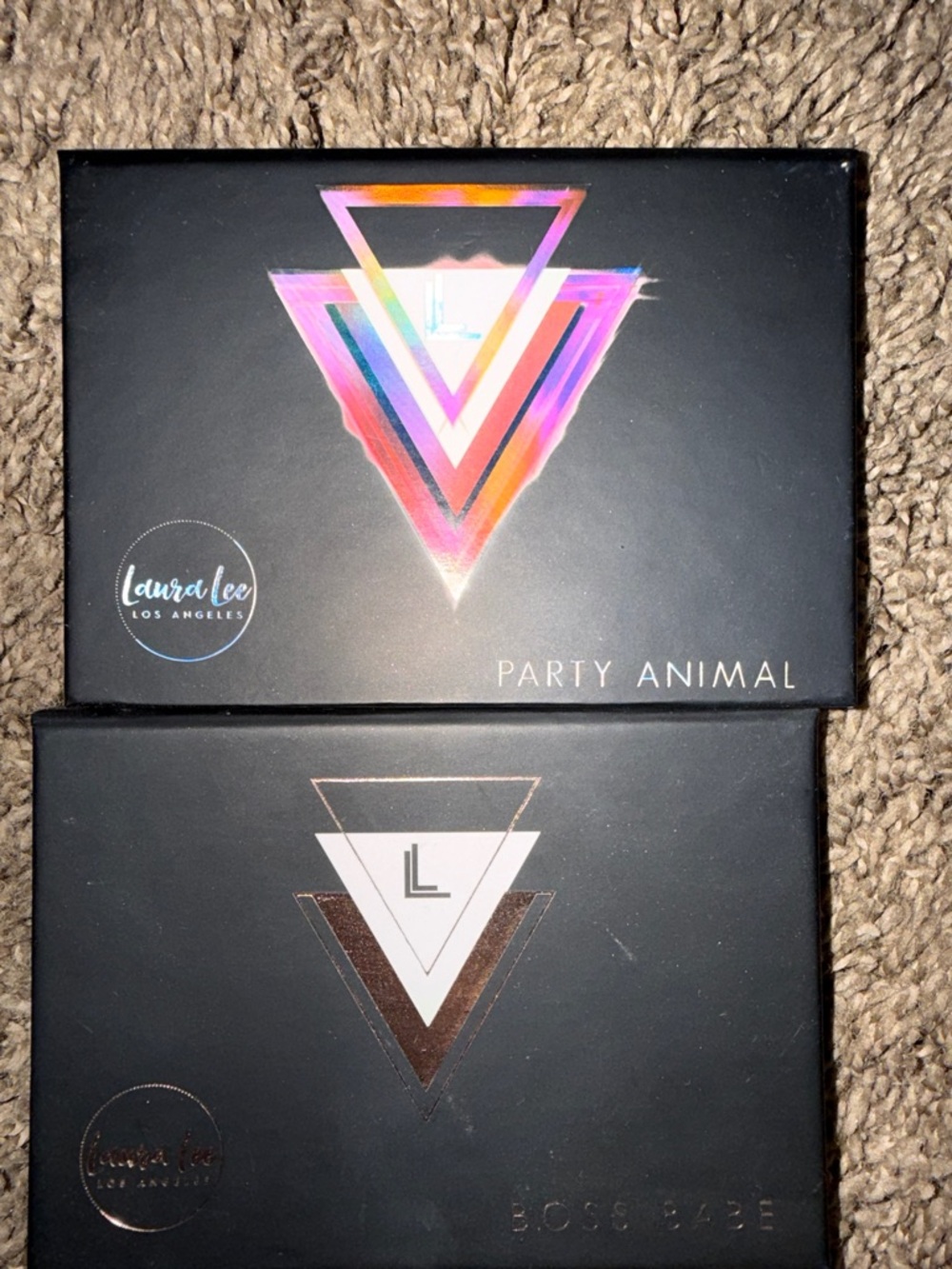 Laura Lee Party Animal/Boss Babe  Palette - lightly swatched
